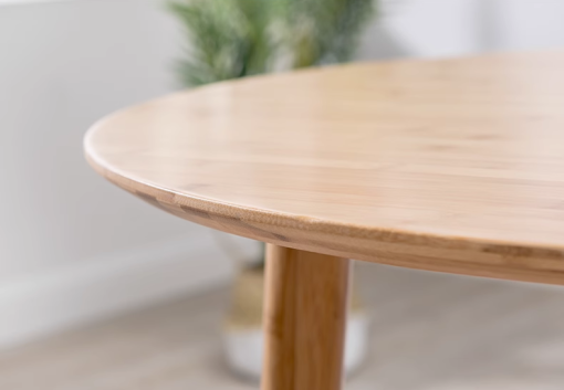 שולחן עגול מעץ מלא אורבן