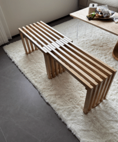 ספסל עץ מלא מרטינלי