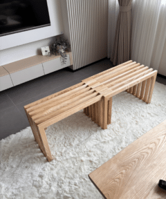 ספסל עץ מלא מרטינלי