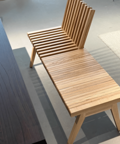 ספסל עץ מלא מטרופולין